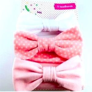 SALE: 2 for $20 Mix & Match! Cotton Baby 3pcs Headband Set